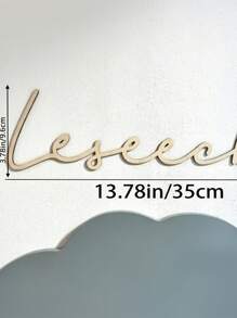 Customized Laser Cut Wooden Name Plate, Traditional Style, Wall-Mountable Decorative Plaque, Suitable For Bedroom, No Power Supply Required Home Decor Back To School Room Decor School Supplies