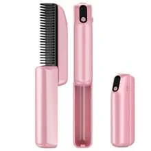 多功能直发梳，迷你便携式直发器，配送收纳袋，3 档温度调节，直发梳，打造蓬松顺滑秀发，便携可折叠，适合旅行，节日礼物