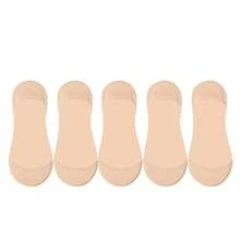 Ultra Low Vamp Boat Socks For Women Without Side Edges, High Heels Invisible Socks Summer Silicone Anti Slip Short Socks Cover Christmas Gift - Multicolor - View 15