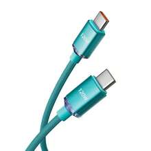 NNBILI 2026 新款 120W USB-C 转 Type-C 数据线，兼容 15/16/17 系列，支持 PD 快充；兼容华为 P50/P40/P30/Mate 9/10 Pro/Nova 6/5/4，支持 6A 快充；兼容三星；兼容小米；尼龙材质数据线 - 綠色 - 查看 9