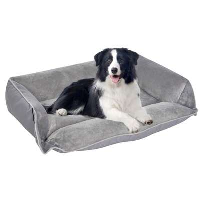 4-In-1 Transformable Dog Sofa Bed – Flannel Washable Pet Bed With Pillow Cushion & Non-Slip Bottom, Foldable Dog Lounger For Small, Medium & Large Dogs And Cats, Indoor Pet Sleeping Bed