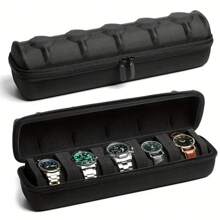 Travel Watch Box, Watch Storage Case, Hard Shell Watch Travel Case, Suitable For Men And Women Watch Carry Bag, With Soft Foam Cushion And Handle Summer For Women Storage Organizer Gift Wedding Back To School
