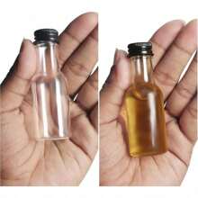 48pcs 25ml 50ml Mini Liquor Bottles Set, Mini Empty Plastic Shot Bottles, Airtight Spirit Bottle With Caps Mini Wine Bottles, Bar Party Supplies Thanksgiving, Halloween, And Christmas Are Applicable Durable Multi-Use For Juice, Sauces, Coffee
