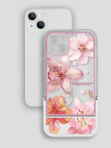 花卉元素 TPU 支架 1 件装 TPU 花朵手机壳支架，兼容 7、7 Plus、8、8 Plus、X、XS、XR、XS Max、11、11 Pro、11 Pro Max、12、12 Pro、12 Pro Max、13、13 Pro、13 Pro Max、14、14 Pro、14 Plus、14 Pro Max、SE2，兼容 15、15 Pro、15 Plus、15 Pro Max 以及 A03S、A03 Core、A04、A12、A13、A14、A21S、A22、A23、A32、A33、A34、A50、A51、A52、A53、A54、A71、A72、A73、S20 FE、S21、S22 系列，防水防震防摔防刮花，国际版，非国内版，春季礼物 - 彩色 - 查看 6