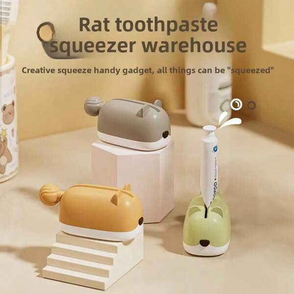1 st/ Nieuwe tandpasta knijper Hamsterstoel tandpasta clip reiniger knijper Handmatige tandpasta knijper Groothandel [Kleur willekeurig] Terug naar school