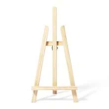 Tabletop Easel - Mondo Llama™:  Hardwood Artist Stand For Painting, 16.8" Height, No Assembly Required - 1 - View 3