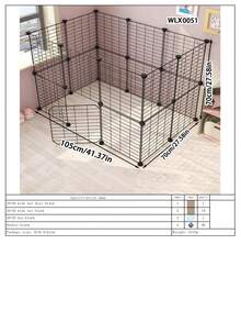 Rabbit Cage Fence, Indoor Home Use Small Dog Corgi Isolation Net, Kitten/Puppy Playpen