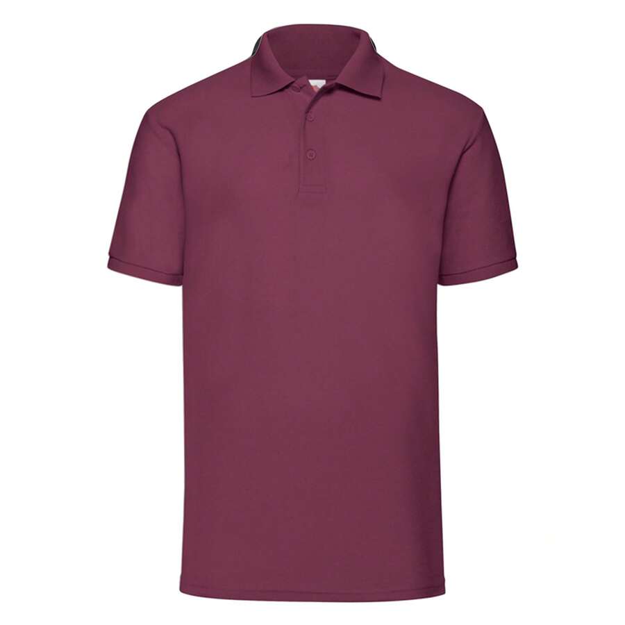 Fruit of the Loom Mens 65/35 Polo Shirt (Burgundy) - Burgundy - View 1