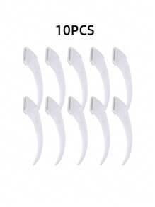 10/20pcs Assorted Crescent-Shaped Eyebrow Razors, Suitable For Beginners, Men & Women Eyebrow Grooming Tool