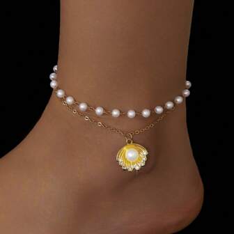 Ankle Chain For Women, Light Luxury And Versatile, Women'S Ankle Chain, Bohemian Style, Suitable For Giving As A Birthday Gift To Girlfriends, Mothers, And Best Friends In Summer. Exquisite Jewelry
