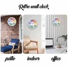 Colorful Children's Learning Number Clock, 8-12 Inch Round Silent Quartz Clock, AA Battery Powered - Suitable For Bedroom, Kids Room, Living Room, Classroom Decor And Gift (Batteries Not Included) Home Decor - Multicolor - View 8
