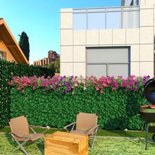 1pc Artificial Ivy Privacy Screen, Ivy Leaf Fence With Mesh Backing, Outdoor Garden Patio Balcony Green Wall Decor,Fake Plants - Army Green - View 6