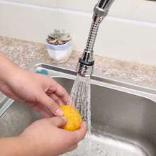 1 pezzo Prolunga per rubinetto d'acqua creativa a rotazione a 360°, modalità 2 in 1: prolunga e rotazione, beccuccio anti-schizzi, per risparmio idrico in cucina e prolunga rubinetto