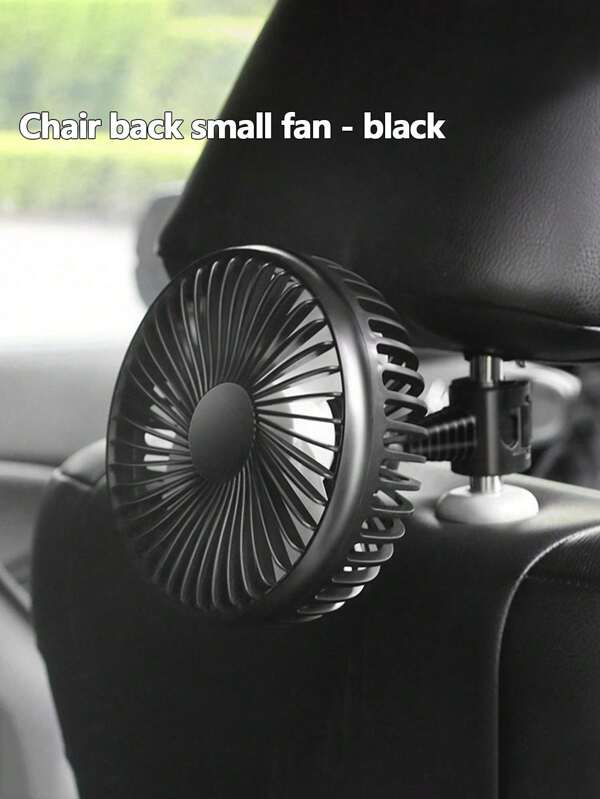 1 pièce Ventilateur de voiture alimenté par USB, ventilateur électrique mini à double tension 12V/24V universel pour véhicule et usage domestique, design créatif
