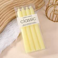 Box Of 4pcs Modern Minimalist Taper Candles,20cm/25cm Tall,Multi-Color Optional,Fragrance-Free Design For Festive Party & Home Decor, Gift Box,Festive Party Ambiance Candles,Suitable For Easter Day,Father's Day,Mother's Day,Weddings,And Various Other Holidays,Dinner Table Decorations, Birthday Party,Romantic Candles,Men&Women Gift,Outdoor Picnic Emergency Lighting Candle - Multicolor - View 18