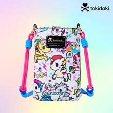 TOKIDOKI Tokidoki Unicorno PU Leather Crossbody Cell Phone Purse, Lightweight Shoulder Bag Wallet Credit Card