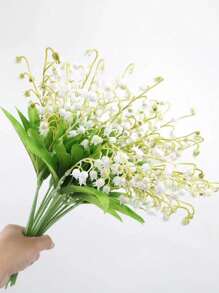 6/12 Stücke künstliche Blumen Windspiele Orchidee Hochzeitsstrauß zum Festhalten, Familie Garten Hochzeitsfeier Büro Dekoration Hochzeitsdekoration Braut Blumen zum Festhalten
