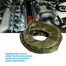 Ummickl Turbo Decke T6 Hitzeschild Turbolader Decke Befestigungsfedern für T5 T6 Turbine (Titan, T6)