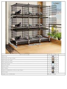 Extra Large Double-Layer Pigeon Breeding Cage For Home Use, Reinforced Wire Mesh Outdoor Poultry Coop - Multicolor - View 14