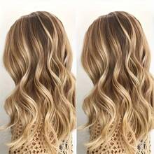 Invisible Wire Hair Extensions P8/613 Highlight Blonde Human Hair Fish Line One-Piece Clip Ins Haie Extensions Transparent Line - S8/613 - View 6