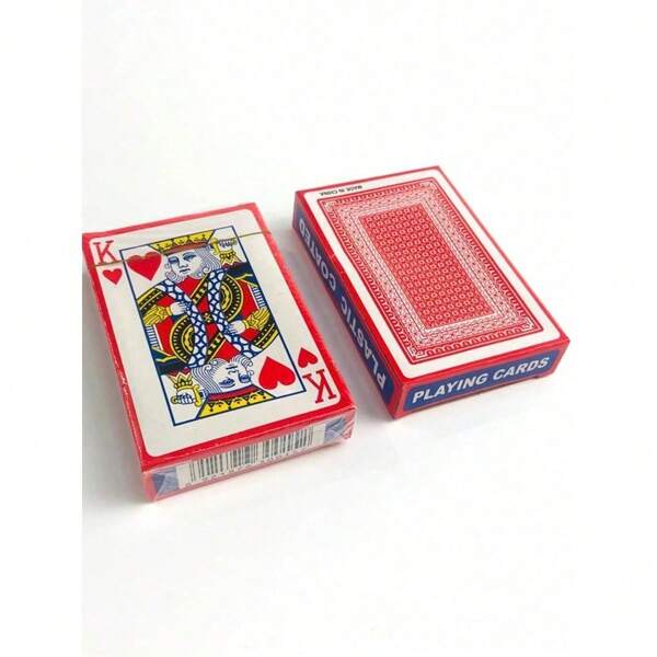 Premium 2 Packs Waterproof Poker Decks With Large Jokers, Standard Size For Adults & Card Games (Random Styles)