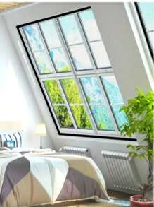 Mosquitera para ventana, reutilizable, de malla premium, protección contra mosquitos e insectos, ventilación y prevención del polvo, fácil de instalar