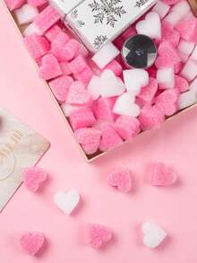 50/100/200pcs Heart-Shaped Filler, Mixed Color Gift Box Decor Accessories For Valentine's Day, Mother's Day, Thanksgiving, Christmas, Birthday, Gift Wrapping, Theme Party, Table Decor, Love DIY Craft - Multicolor - View 2