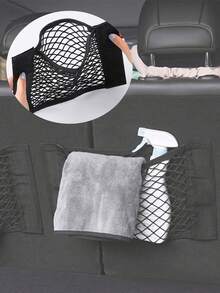 Organizador de coche con , bolsa de almacenamiento impermeable para coche, organizador colgante para asiento trasero, bolsa de almacenamiento multifuncional para asiento trasero, fácil instalación, organizador de coche para mujer y hombre, adecuado para todos los modelos, accesorios de coche, accesorios de viaje, artículos de viaje imprescindibles - Multicolor - Ver 2