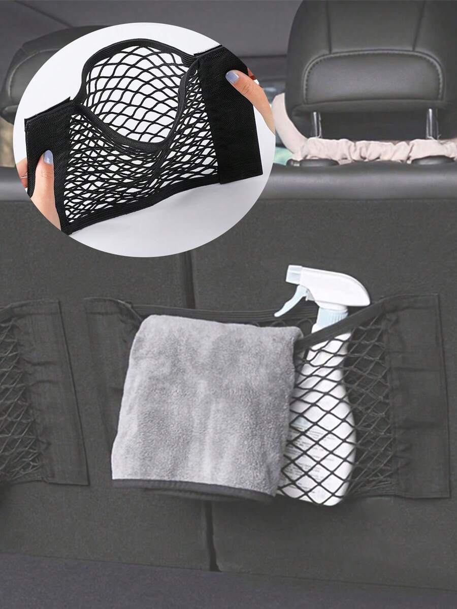 Organizador de coche con , bolsa de almacenamiento impermeable para coche, organizador colgante para asiento trasero, bolsa de almacenamiento multifuncional para asiento trasero, fácil instalación, organizador de coche para mujer y hombre, adecuado para todos los modelos, accesorios de coche, accesorios de viaje, artículos de viaje imprescindibles