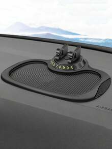 1 件可旋转汽车仪表盘手机支架，通用 360° 可调节支架，防滑硅胶垫，仪表盘支架，配有优雅天鹅夹，兼容 、Android 手机，生日、家人、朋友汽车配件礼物，车载手机支架 - 彩色 - 查看 9