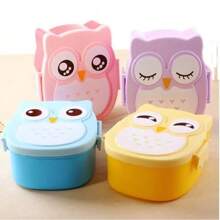 Portable Plastic Children Students Lunch Box  Bento Box  Container Carton  Dinnerware Cutlery Food Container