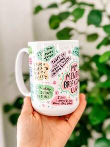 My Mental Breakdown Mug 11oz/15oz Daily Affirmation Mug Best Friend Gift For Her Mental Health Awareness Self Love Gift Self Care Back To School