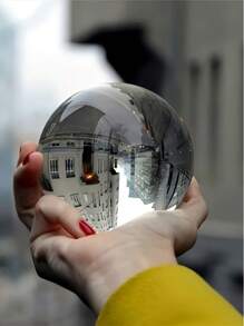 Glass Crystal Ball Reflective Sphere, Suitable For Restaurant, Kitchen, Living Room, Party, Valentine's Day Gift, Craft Gift, Confession Gift, Night Light, Birthday Gift, Mother's Day Gift, Back To School/Graduation Gift, Memorial Gift, Wedding Favors, Bedroom, Living Room, Dining Room Decor, Romantic Atmosphere Gift, Christmas Gift, Summer Gift, Easter