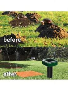 1/2/3件太阳能超声波驱虫器，防水花园农场驱虫器，适用于啮齿动物、昆虫、鼹鼠、蛇和鸟