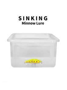 1 Pieza Señuelo De Pesca Artificial,Señuelos De Pesca Para Agua Dulce Con Señuelos De Plástico Blando, Señuelo De Pesca Suave Realista Con Anzuelo, Cebo Artificial De Pez Biológico Con Cola Oscilante, Lubina y Otros Peces, Duradero Y Resistente a La Corrosión, Ideal Para Pesca De Agua Dulce Y Salada, Pesca 1 pieza de señuelo de pesca artificial flotante duro de cebo para la pesca de bajo y lucio - Rosa - Ver 9