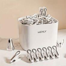 12 Stücke nahtlose Kunststoffklammern, kleiner Haushalts-Trockenständer, windgeschützte Aufbewahrung, Wäscheklammern, zum Trocknen von Socken, Decken, Kleidung