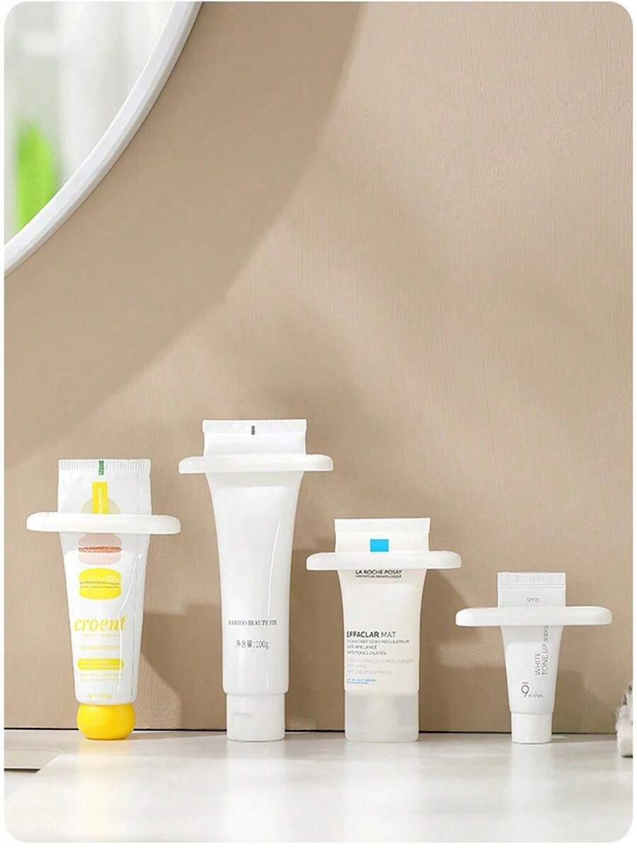 2pcs Manual Hand Cream Dispenser, Facial Cleanser, Toothpaste Squeezer, Japanese Style New Slouchy Creative Toothpaste Holders For Bathroom, Minimalist Design,Makeup,Cheap,Room Decor,Vanity,Travel,Bedroom,Makeup Accessories,Cheap,Stocking Stuffers,Makeup,Makeup Tools,Cheap Stuff,Gifts,Gifts For Women,Christmas Gifts - Multicolor - View 1