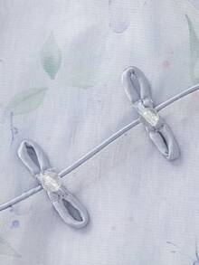 Balabala 女童高领刺绣连衣裙，优雅传统风格 - 紫色調 - 查看 9