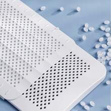 قطعة واحدة من منحرف الهواء التلسكوبي لمكيف الهواء، غطاء مكيف السقف المنزلي 2 في 1 / 3 في 1، منحرف هواء مضاد للنفخ المباشر، عالمي للمنزل الذكي، شباك هواء مضاد للنفخ المباشر، منحرف هواء مكيف قابل للتعديل، موجه هواء، منحرف هواء بارد، منقي. - أبيض - مشاهدة 7