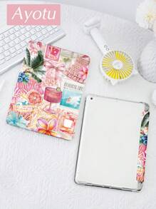 Ayotu Summer Junk Travel Junk Case Compatibel met Samsung Galaxy Tab/IPad,IPad 9e/8e/7e Generatie 10.2 Inch,Nieuwe IPad 10e Generatie Cover,Met Automatische Wake/Sleep,Vierhoeken Anti-Val