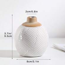 Set de 8 botellas de cerámica vintage con relieve para aceites esenciales, decoración de sobremesa para la sala de estar, entrada y mesita de noche