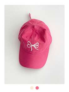 Bowknot Baseball Cap For Women, Summer UV Protection Visor Hat With Embroidered Letter, Retro Wide Brim Snapback Hat, Suitable For Large Head Circumference - One Size - View 26