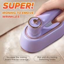 PANCERKA 1 pieza Vaporizador portátil de ropa con potencia de 1000W, vaporizador de ropa de mano con depósito de agua de 100ml, diseño plegable, vapor de alta presión, vaporizador de tela que se puede planchar en húmedo o seco, con apagado por sobrecalentamiento para una rápida eliminación de arrugas