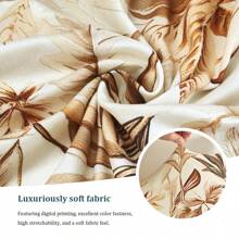 1pc Outdoor Printed Sofa Cushion Cover, Rainforest Leaf Pattern Sofa Slipcover, High Elasticity Dust-Proof Washable Minimalist Modern Sofa Cushion Cover For Living Room Bedroom, All Season