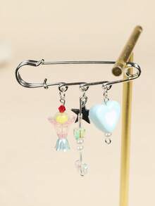 1pc Fringe Pendant Brooch, Bag Charm, Pants Waist Clip - one-size - View 8