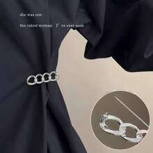 2 PCS Chain-Shaped Pants Waist Buckles, Waist Pants Clips, Adjustable Buttons, Jeans Pins, Women's Skirt And Clothing