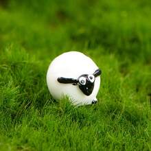 5 قطع/مجموعة من منحوتات راتنج الطحالب المصغرة، شكل خراف صغيرة واقعية جميلة ديكور للزينة المنزلية الهدايا