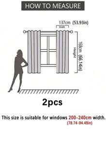 1pc Practical Multi-Purpose Blackout Curtains For Balcony And Living Room, Minimalist Design