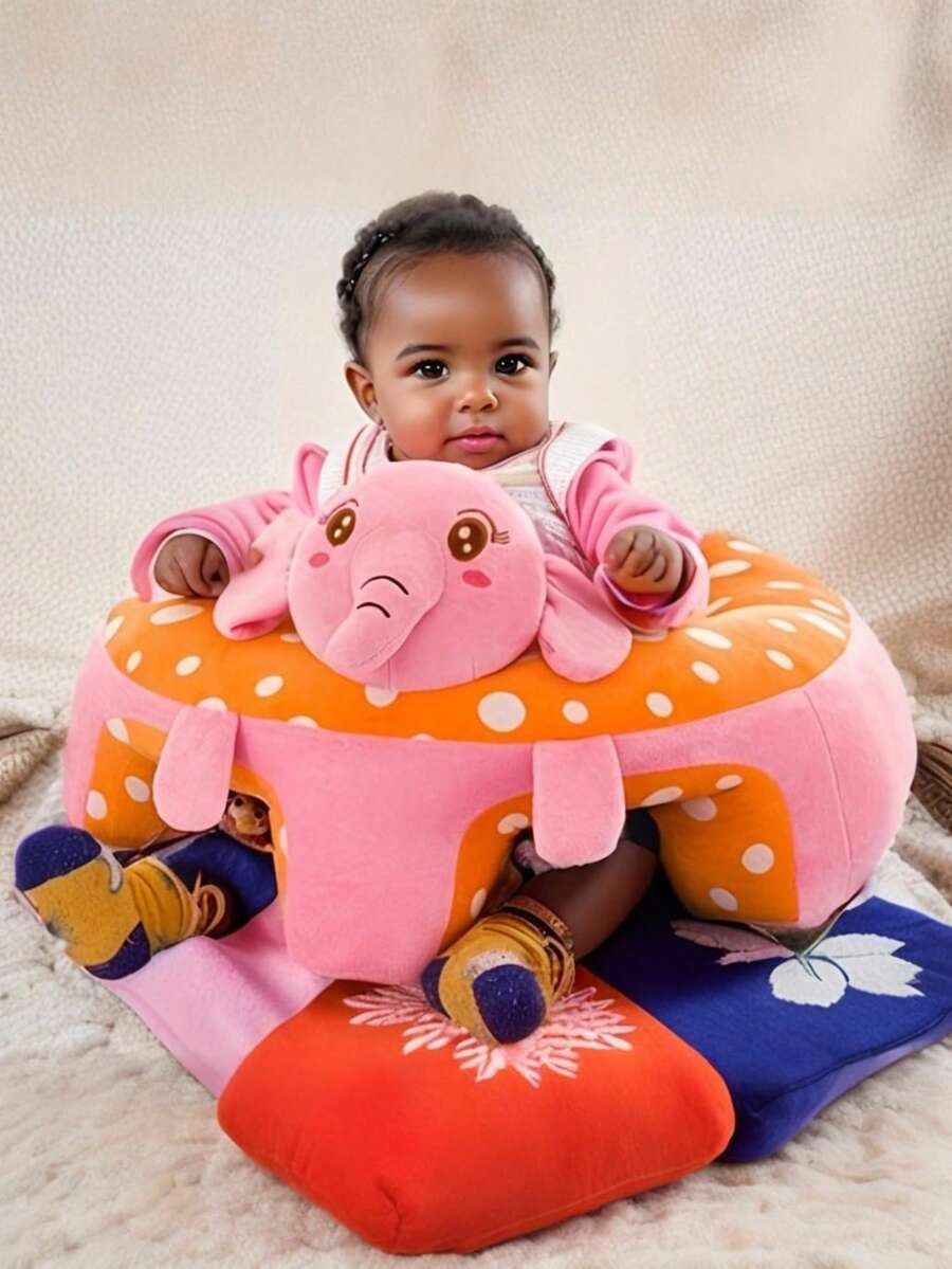 Baby Sofa Animal Plush Chair Baby Sitting Support,Baby Seats For Sitting Up Baby Sofa Chair For Infants,Sit Me Up Floor Seat For Baby,Baby Sit Up Chair Toddler Anti-Fall Training Sitting Posture Sofa, Enlarged And Thickened Toddler Learning Seat. Baby Sofa Seat