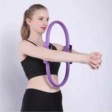 Pilates Ring Yoga Fitness Leg Shaping Magic Circle Crescent Handle Waist Slimming Ring Multi-Function Leg Clamp - Multicolor - View 3
